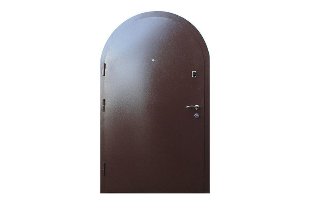 Арочная металлическая дверь